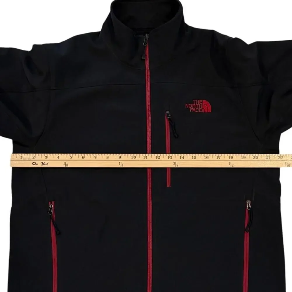 The North Face Jacket Mens Med Black Apex Bionic Windwall Fleece Lined Softshell